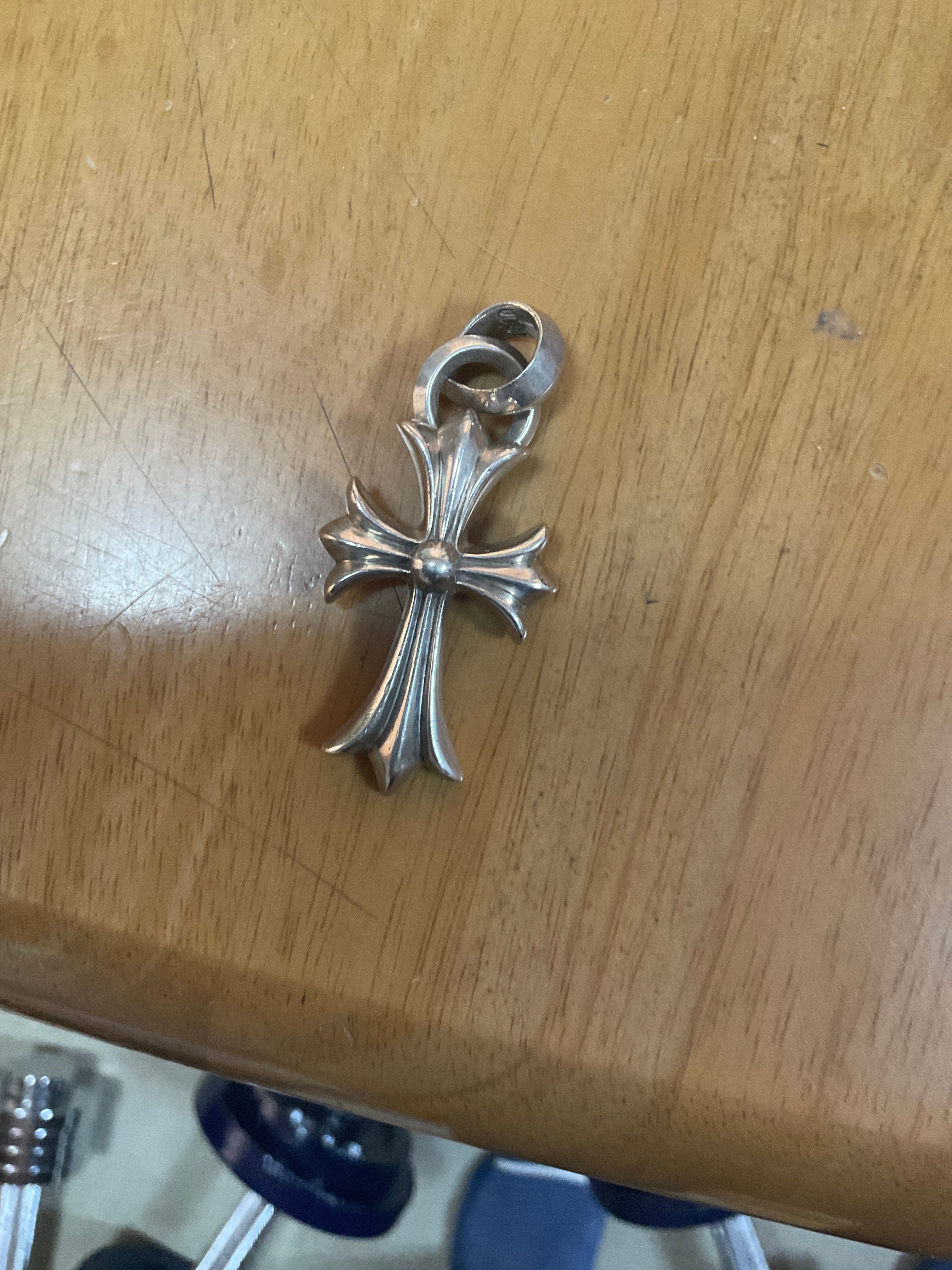Chrome Hearts CH Cross Pendant Small / Plain Bail "Silver"