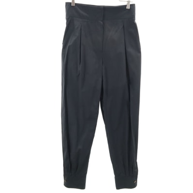 Max Mara Studio マックスマーラ ステュディオ イージーパンツ 42 チャコールブラック