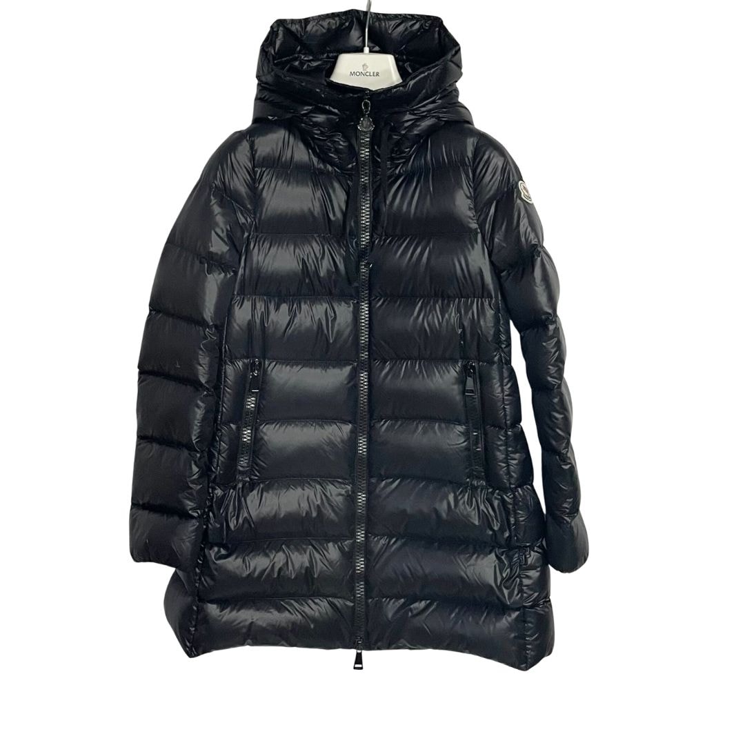 MONCLER Suyen Hooded Mid-Length Down Jacket "Black"