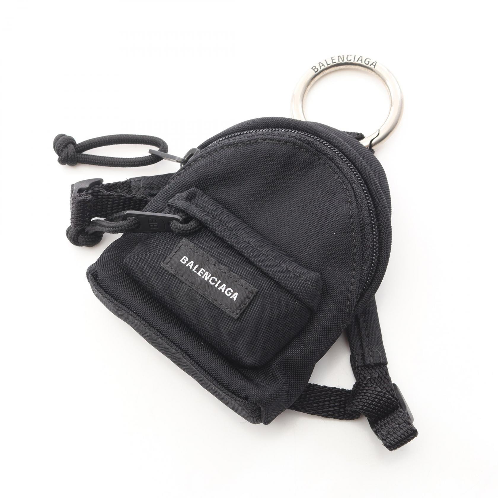 BALENCIAGA Micro Backpack Key Holder "Black"