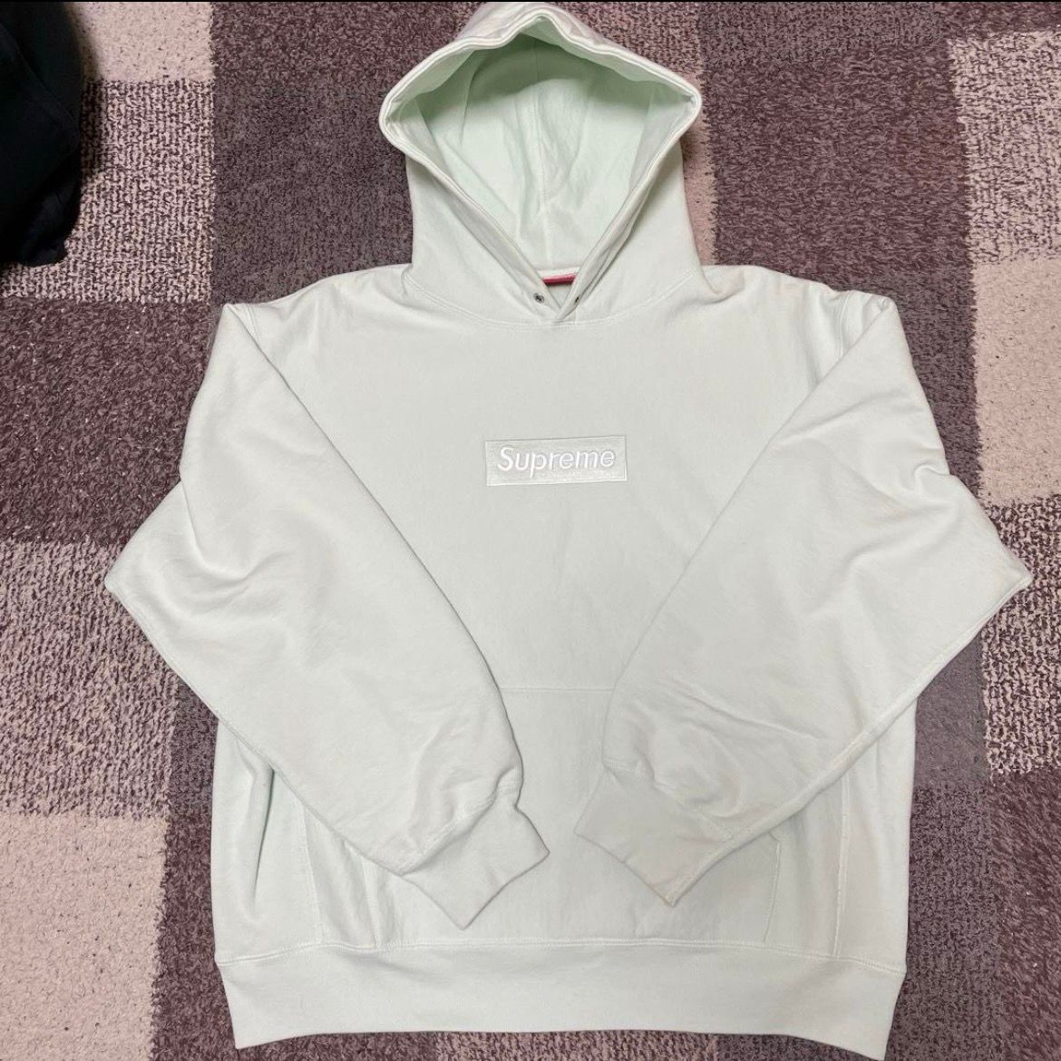 Supreme Box Logo Hooded Sweatshirt "Light Green" (23FW)