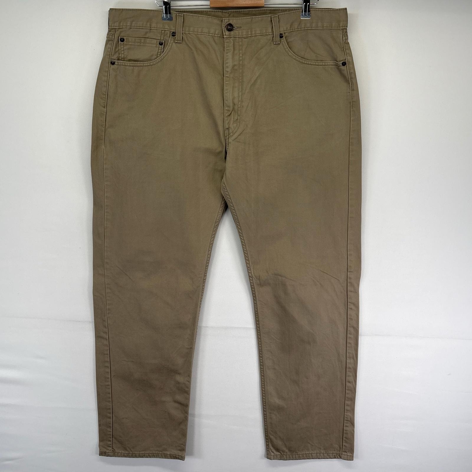 古着 リーバイス Levi's デニム パンツ Gパン 5ポケット 大きいサイズ カラーデニム ジッパーフライ w42 L32  ベージュ系 メンズ