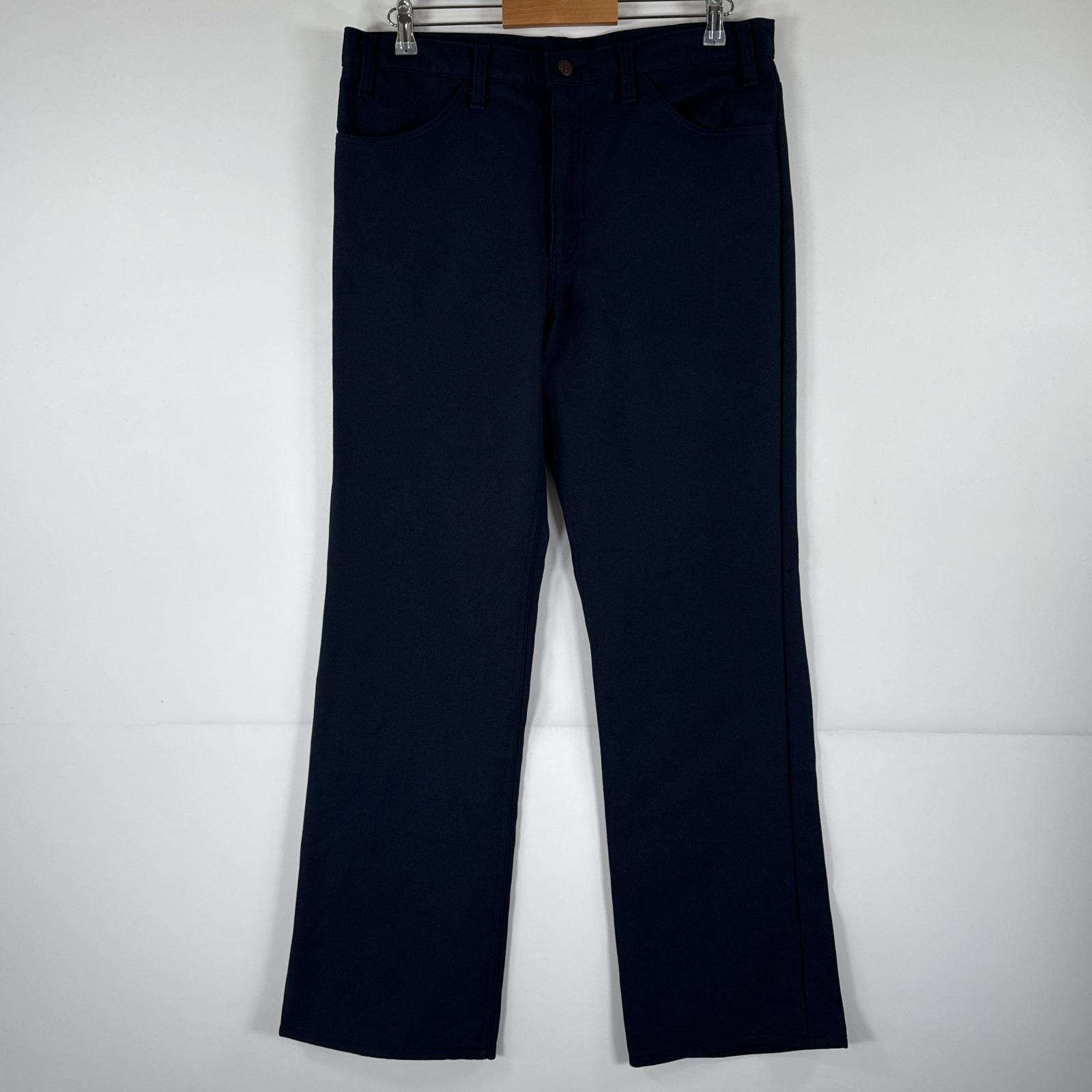 古着 90's/90年代 リーバイス Levi's USA製 スラックスパンツ ランチャーパンツ フレア ブーツカット w36 L32 ネイビー メンズ