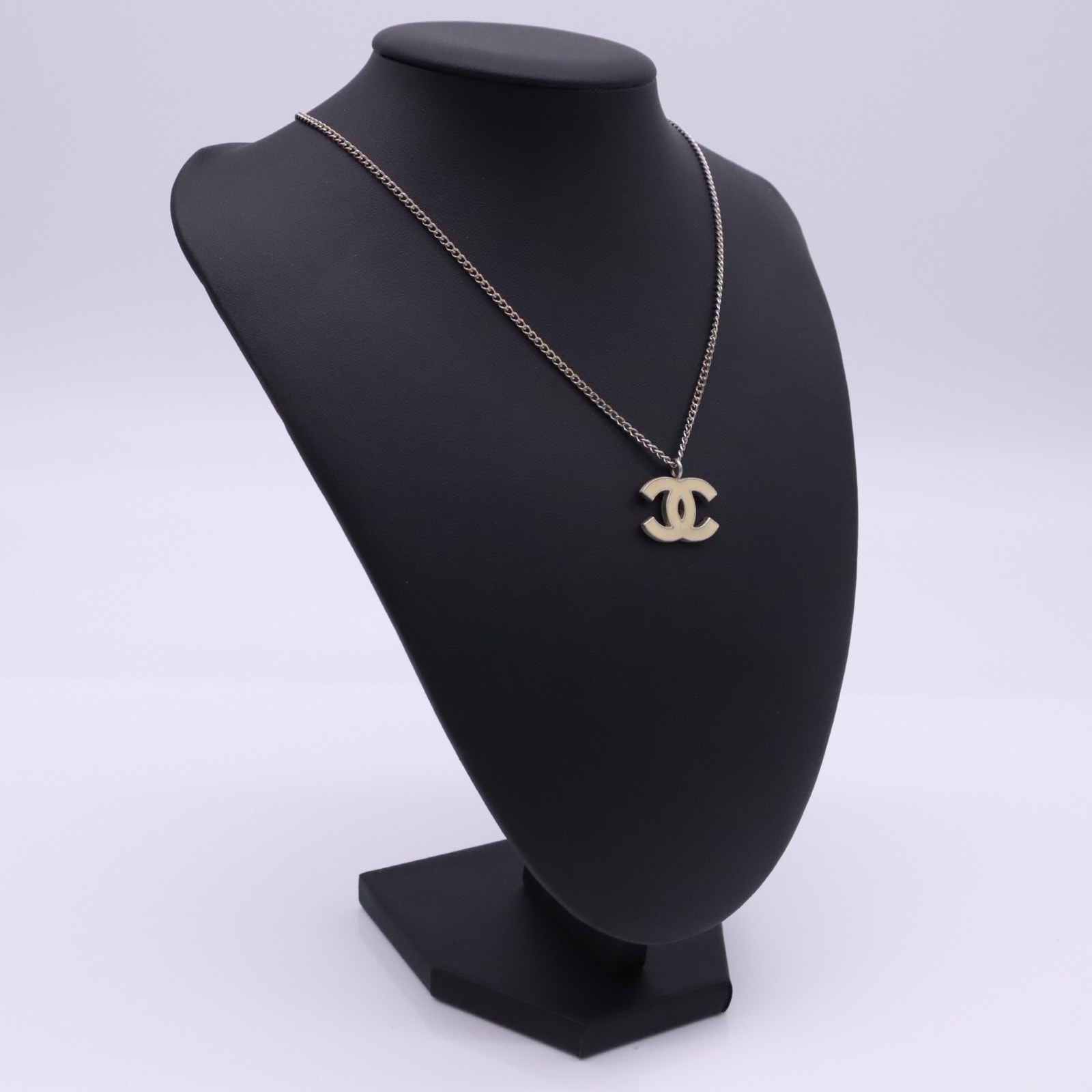 CHANEL シャネル ココマーク ネックレス SP - ネックレス シルバー アイボリー SP レディース