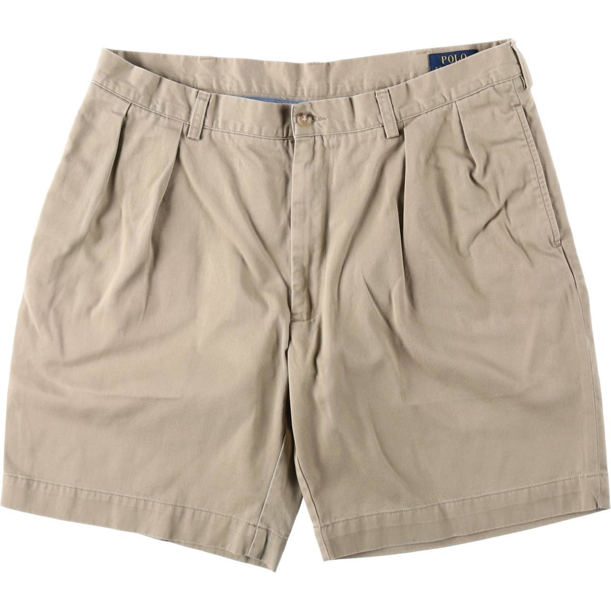 古着 ラルフローレン Ralph Lauren POLO RALPH LAUREN CLASSIC FIT PLEATED 9" ツータック チノショーツ ショートパンツ メンズw37相当/eaa643744