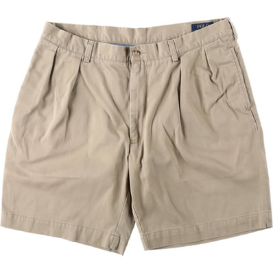古着 ラルフローレン Ralph Lauren POLO RALPH LAUREN CLASSIC FIT PLEATED 9" ツータック チノショーツ ショートパンツ メンズw37相当/eaa643744