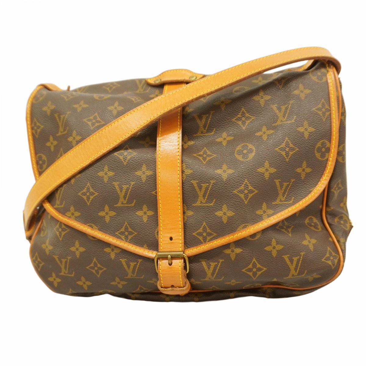 ★最終価格【6cc3887】ルイヴィトン ショルダーバッグ モノグラム ソミュール35 M42254 ブラウン【中古】レディース