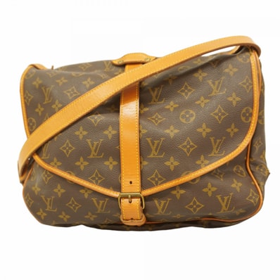 ★最終価格【6cc3887】ルイヴィトン ショルダーバッグ モノグラム ソミュール35 M42254 ブラウン【中古】レディース