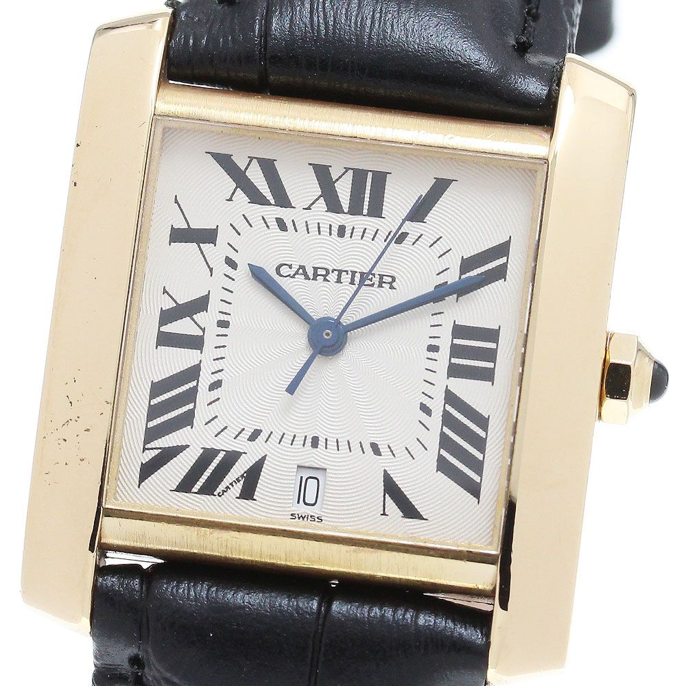 カルティエ タンクフランセーズLM W5000156 メンズ 【中古】