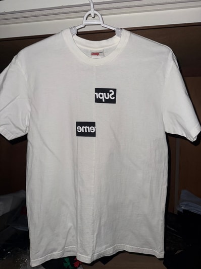 Supreme / Comme des Garçons SHIRT® Split Box Logo Tee "White"