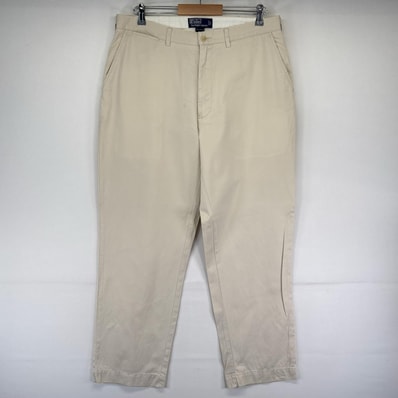 古着 ポロバイラルフローレン Polo by Ralph Lauren パンツ チノパン スラックス ジッパーフライ W35×L30 ベージュ系 メンズ