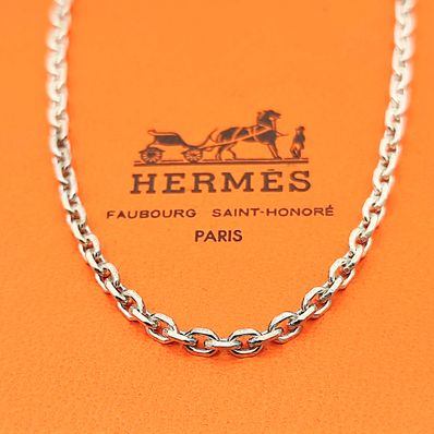 【超美品】HERMES エルメス チェーンネックレス シルバー925 50cm