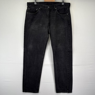 古着 リーバイス Levi's デニムパンツ 505 ストレート ジップ ジーンズ ジーパン 長ズボン 大きいサイズ w38 L34 ブラック メンズ