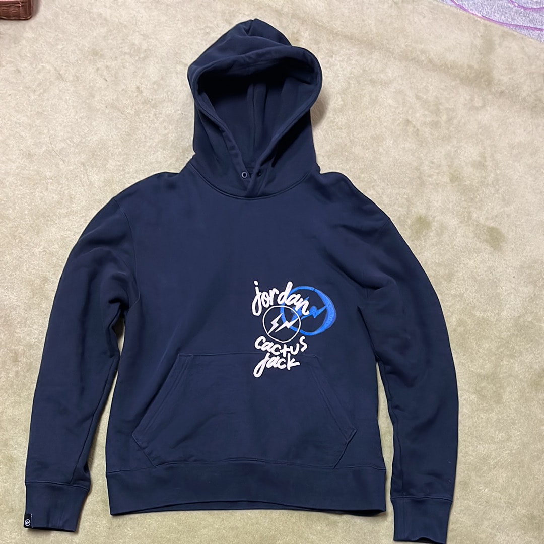 Air Jordan Travis Scott Fragment Hoodie "Black"