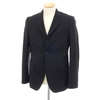 【中古】コムデギャルソン オムドゥ COMME des GARCONS HOMME DEUX 2025年春夏 ウール 3B テーラードジャケット ブラック【サイズXS】【メンズ】
