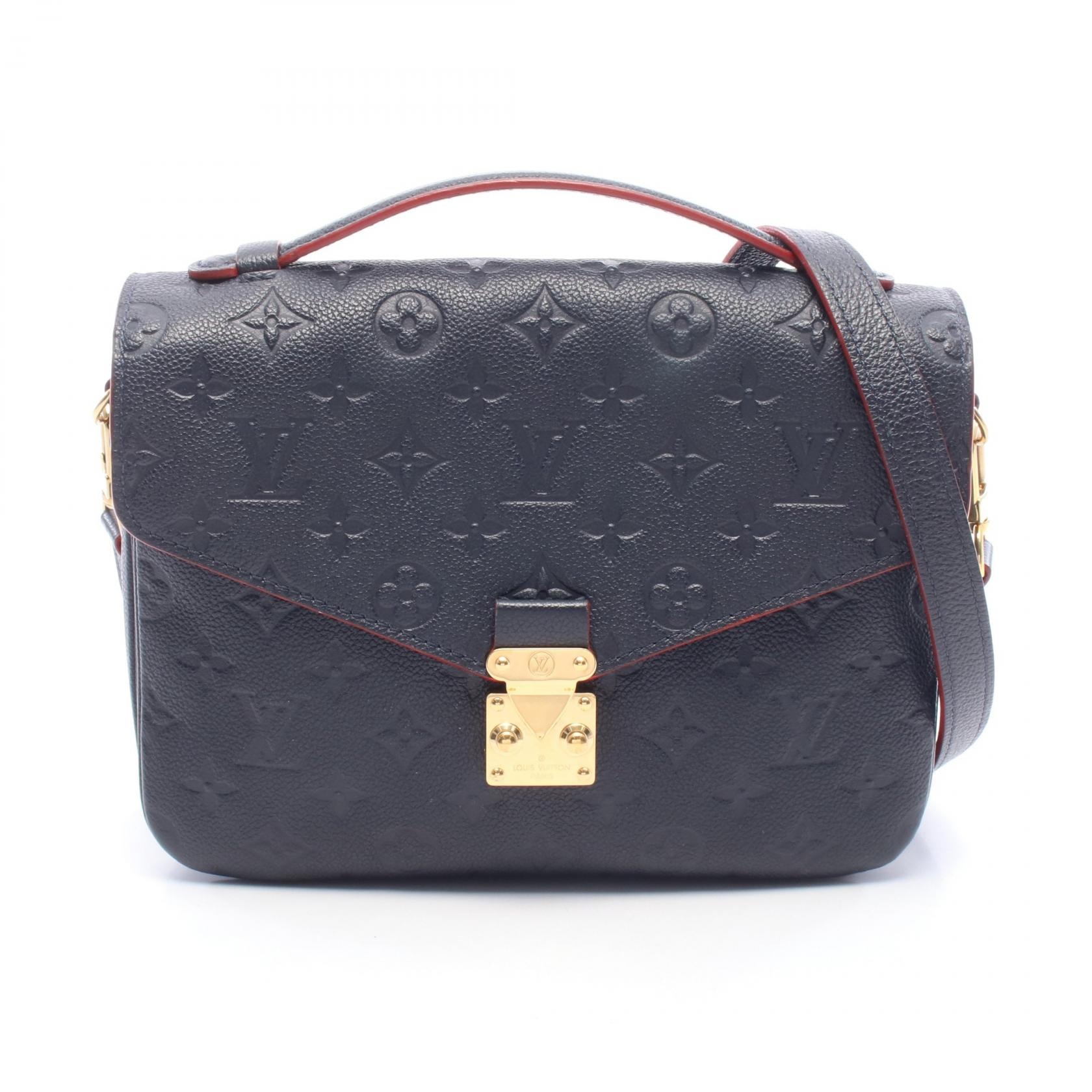 ルイ・ヴィトン LOUIS VUITTON ポシェット メティス モノグラムアンプラント マリーヌルージュ ハンドバッグ バッグ レザー モノグラム・アンプラント マリーヌルージュ レディース ネイビー系 M44071 【中古】