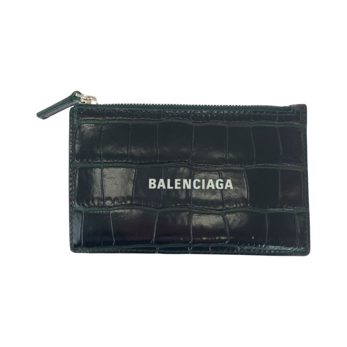 BALENCIAGA Cash Large Long Coin and Card Holder Forest "Black"