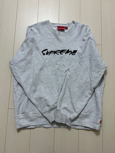 Supreme Futura Logo Crewneck "Grey"