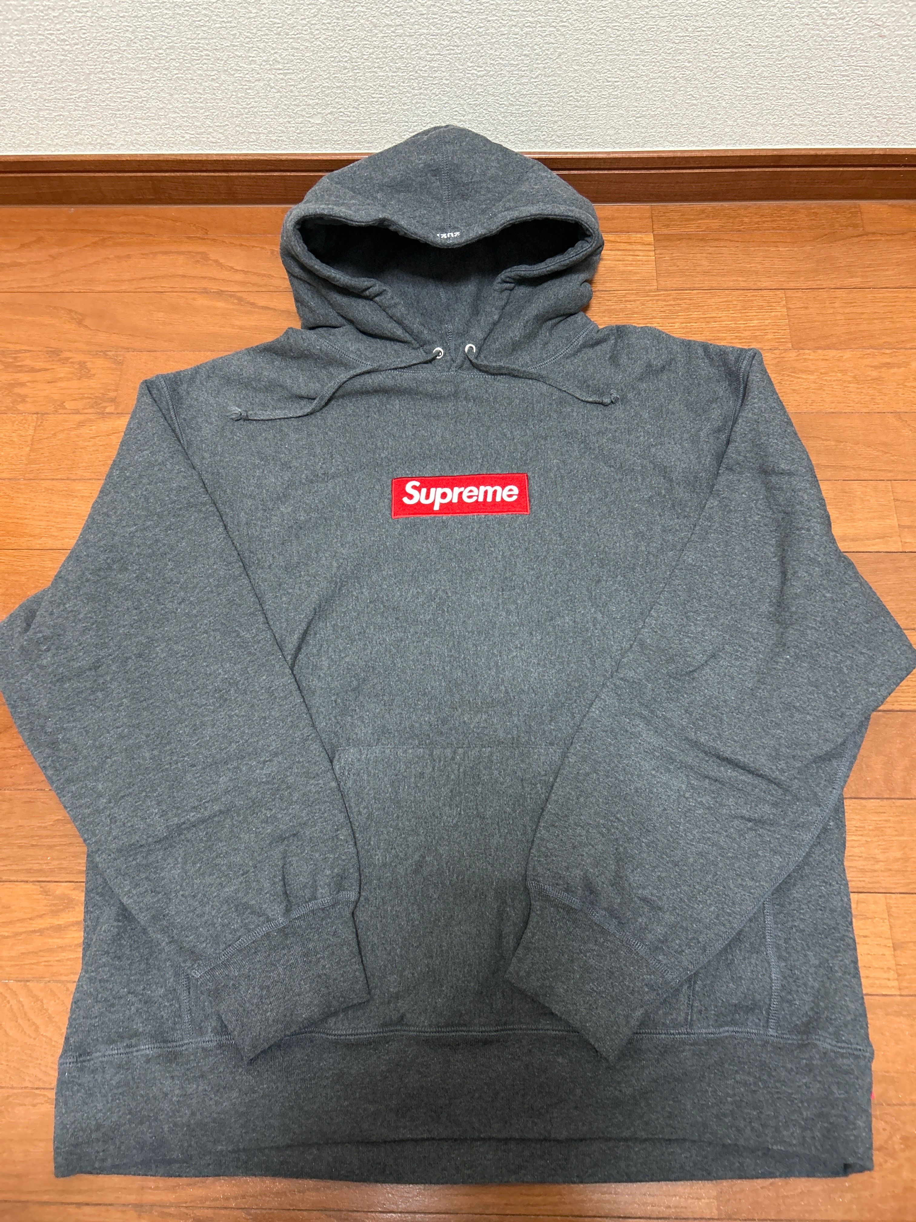 Supreme Box Logo Hooded Sweatshirt "Charcoal" (21FW)
