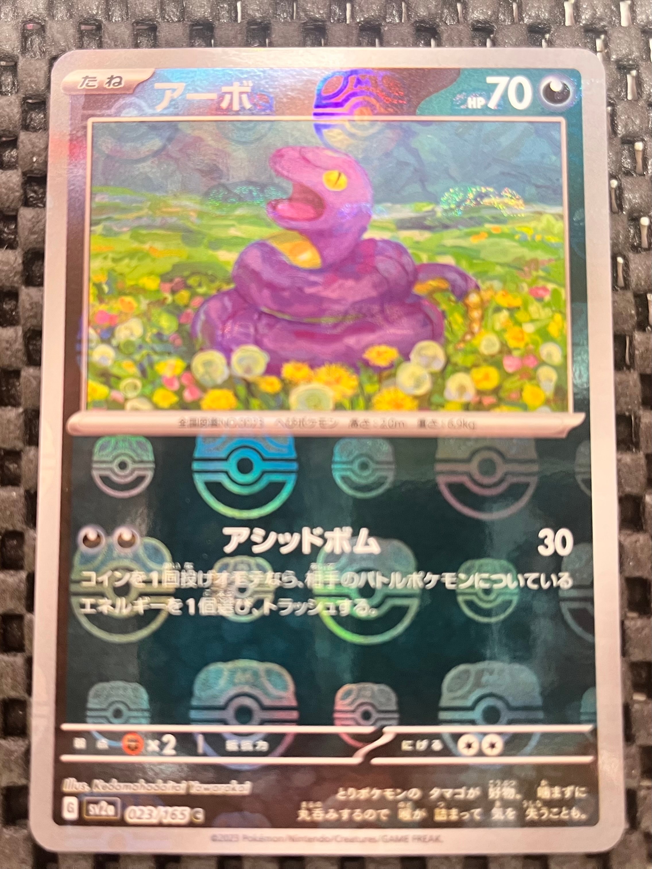 アーボ C: マスターボールミラー[SV2a 023/165](強化拡張パック「ポケモンカード151」)