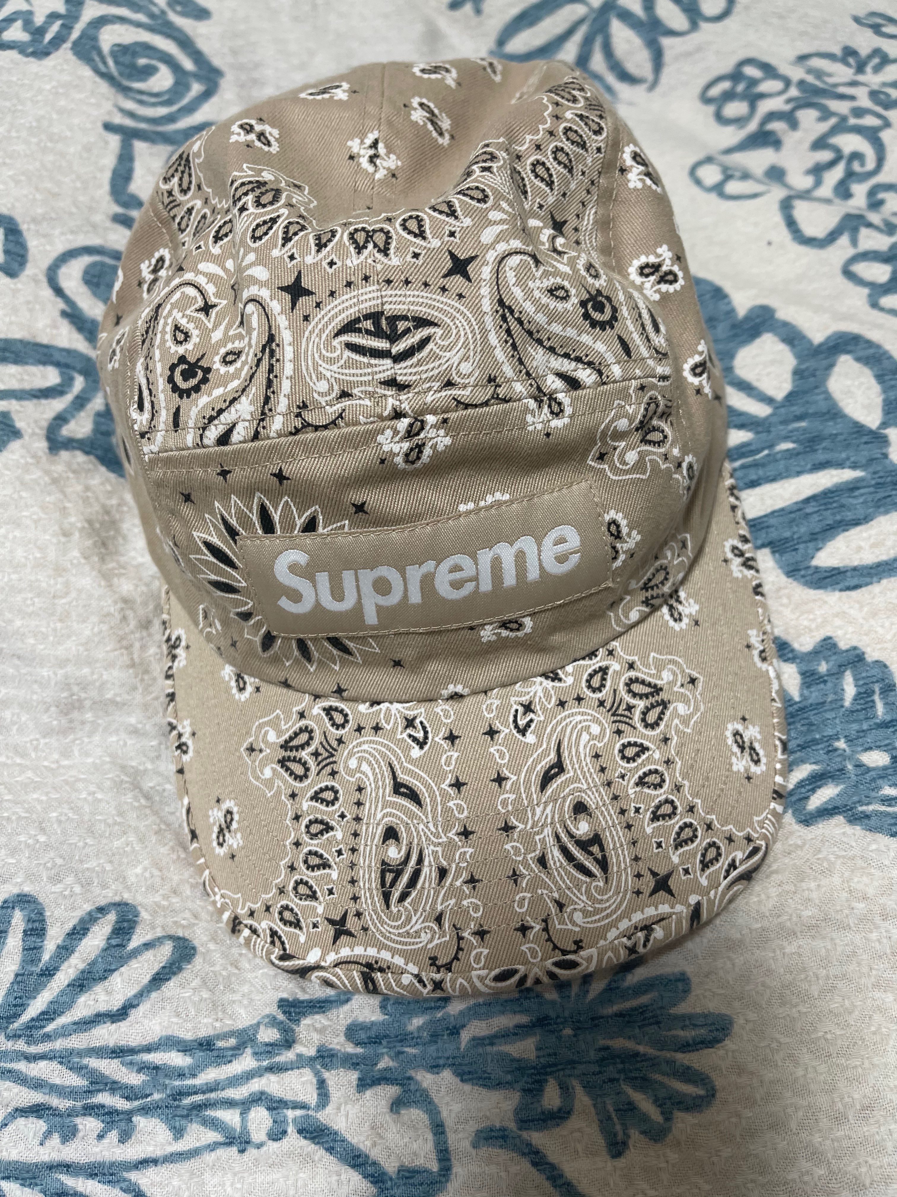 Supreme Bandana Camp Cap "Tan"