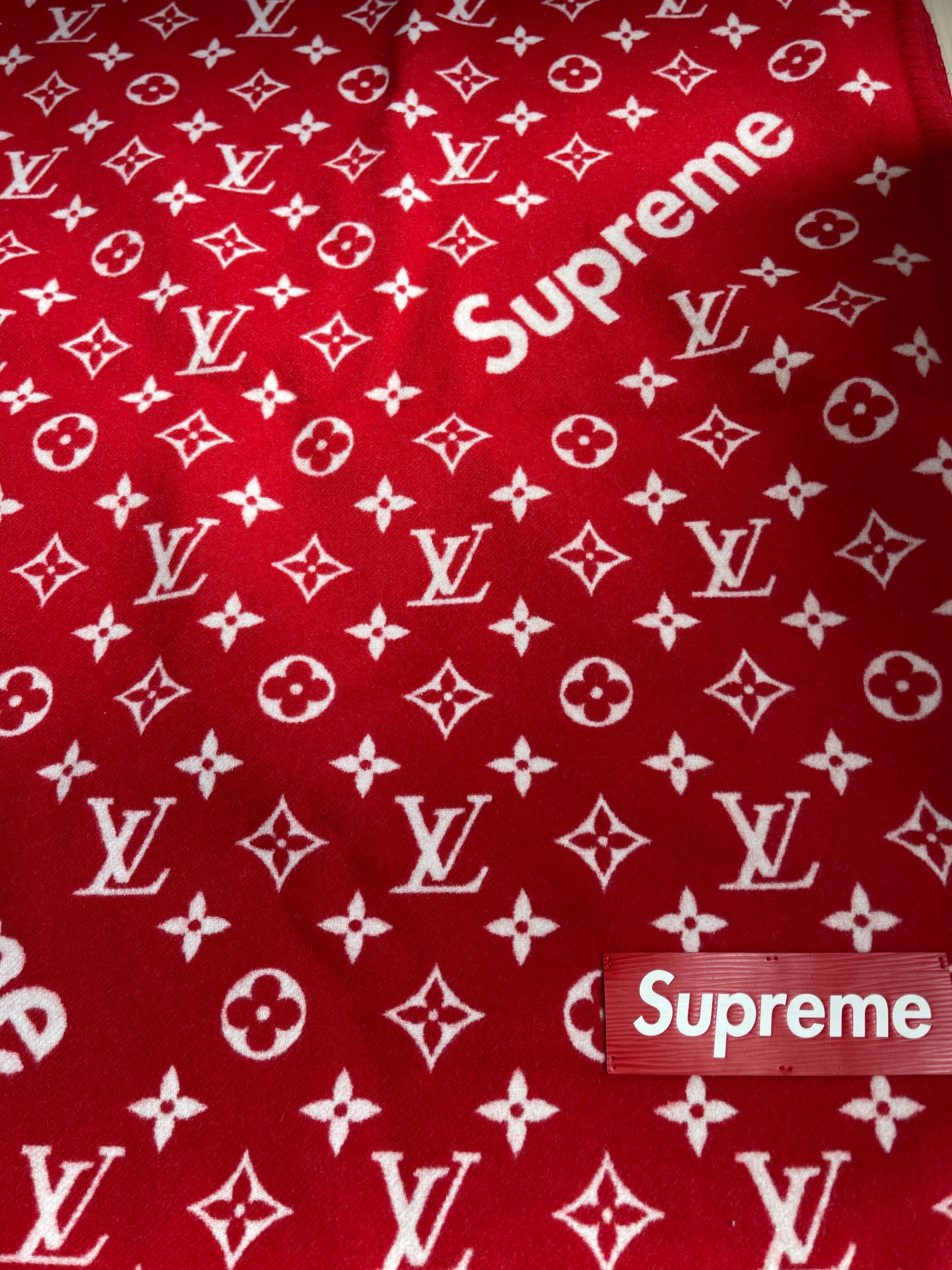 Supreme / Louis Vuitton Monogram Blanket "Red"