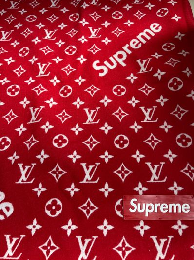 Supreme / Louis Vuitton Monogram Blanket "Red"