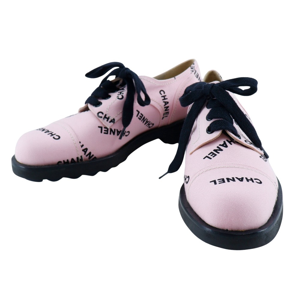 シャネル ロゴプリント 95P A05136 レディーススニーカー
