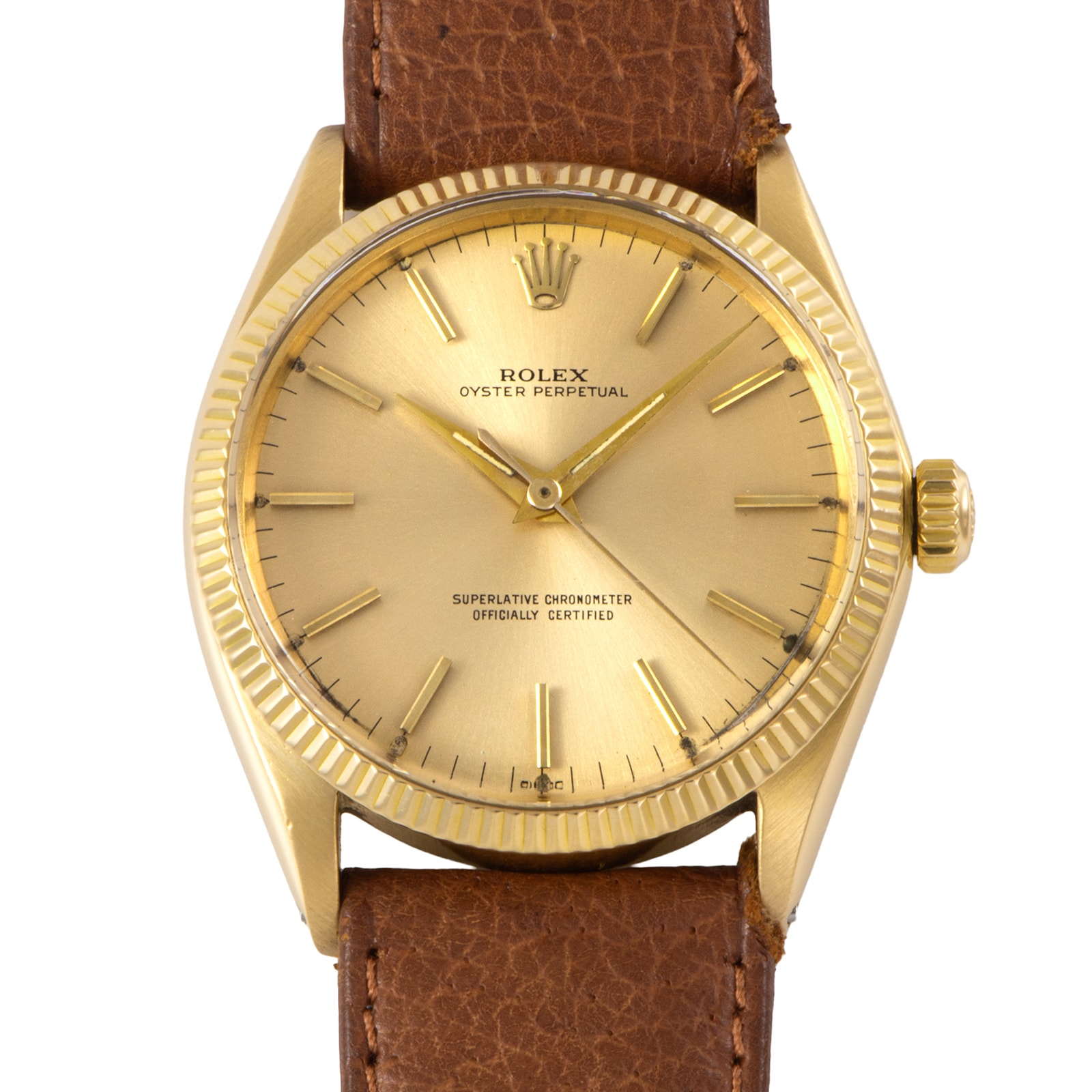 ROLEX ロレックス オイスターパーペチュアル 1005 1964年製 K14イエローゴールド【中古】