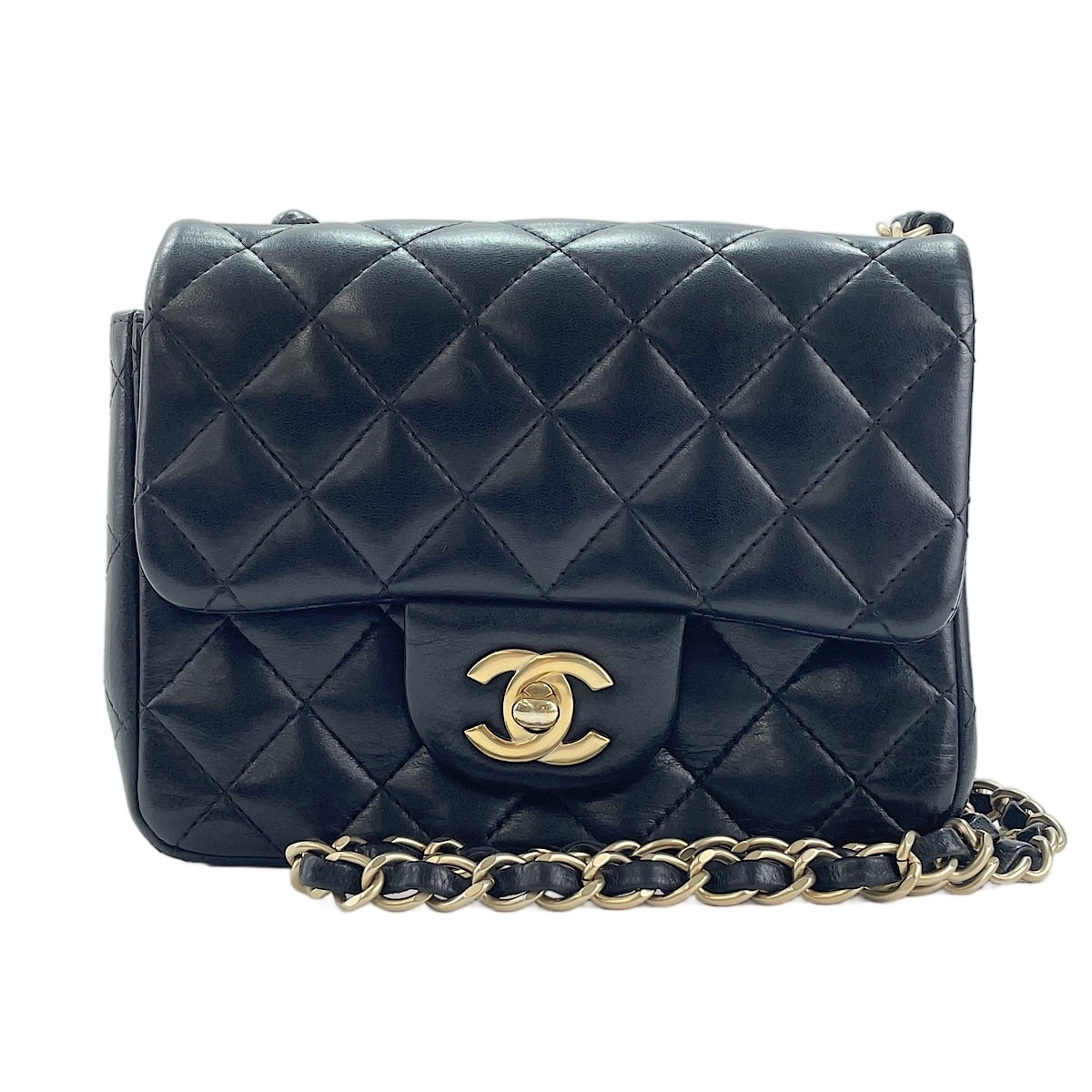シャネル CHANEL ラムスキン ミニマトラッセ ショルダーバッグ【中古】