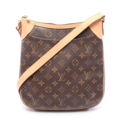 ルイ・ヴィトン LOUIS VUITTON オデオンPM ショルダーバッグ バッグ PVCコーティングキャンバス レザー モノグラム レディース ブラウン系 M56390 【中古】