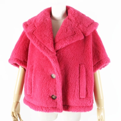 極美品 マックスマーラ
ポンチョ TEDDY BEAR テディベア ショッキングピンク レディース SM 23473601376