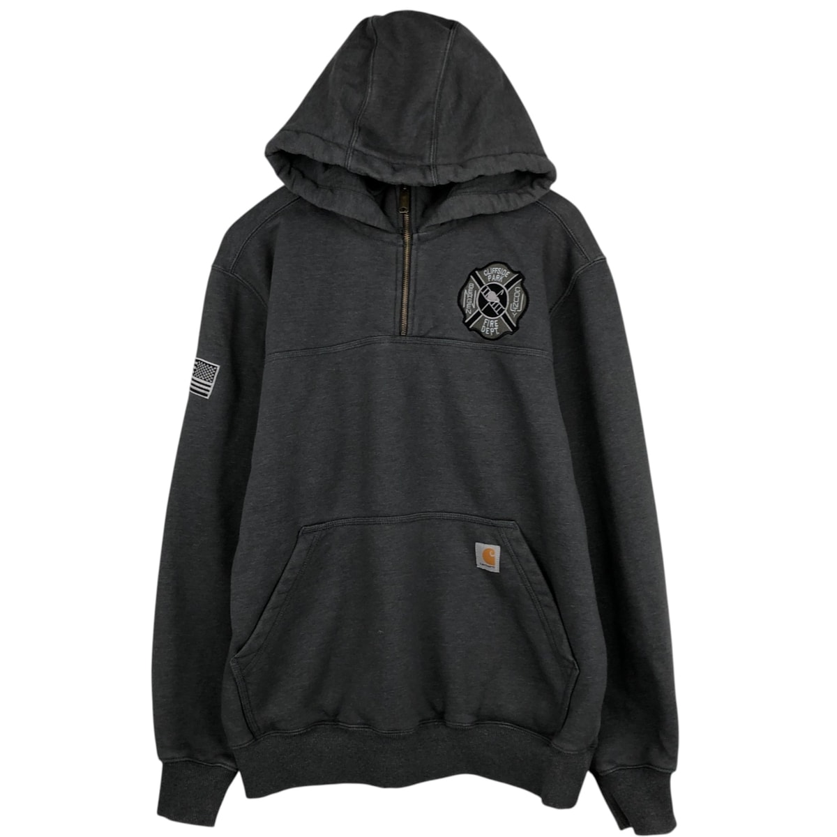 古着 カーハート Carhartt Loose Fit スウェットハーフジップパーカー メンズM相当 ハーフジップ/eaa626918