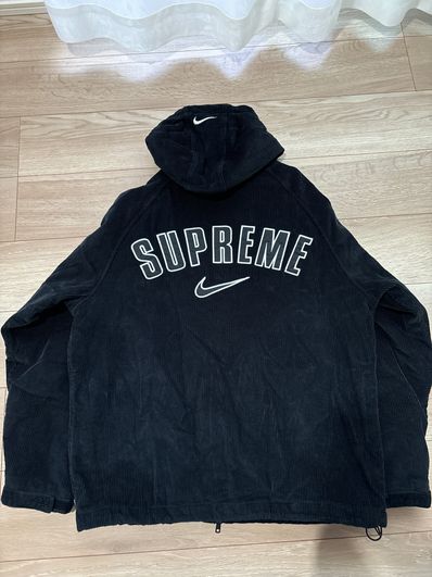 Supreme / Nike Arc Corduroy Hooded Jacket "Black"