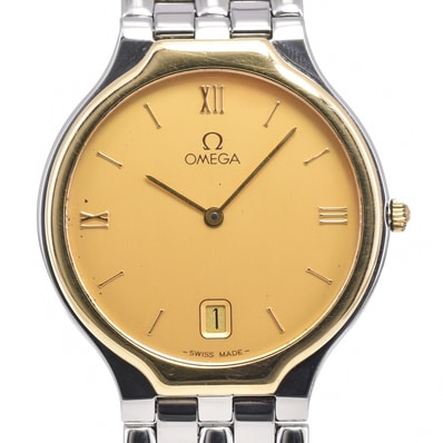 値下 オメガ OMEGA 4230.13 デビル シンボル K18YGベゼル ゴールド クォーツ メンズ 腕時計 H#146899