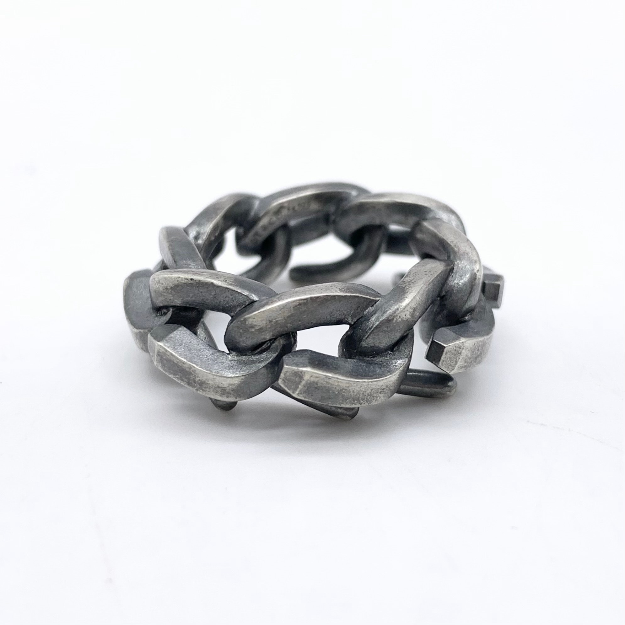 Tiffany & Co. Tiffany Forge Link Ring in Blackened "Silver"