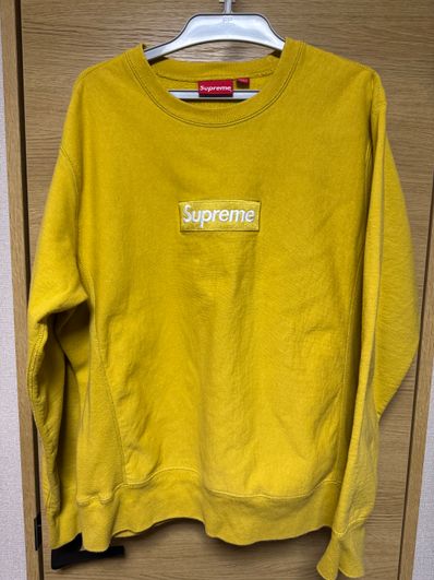 Supreme Box Logo Crewneck Sweatshirt "Yellow" (18FW)
