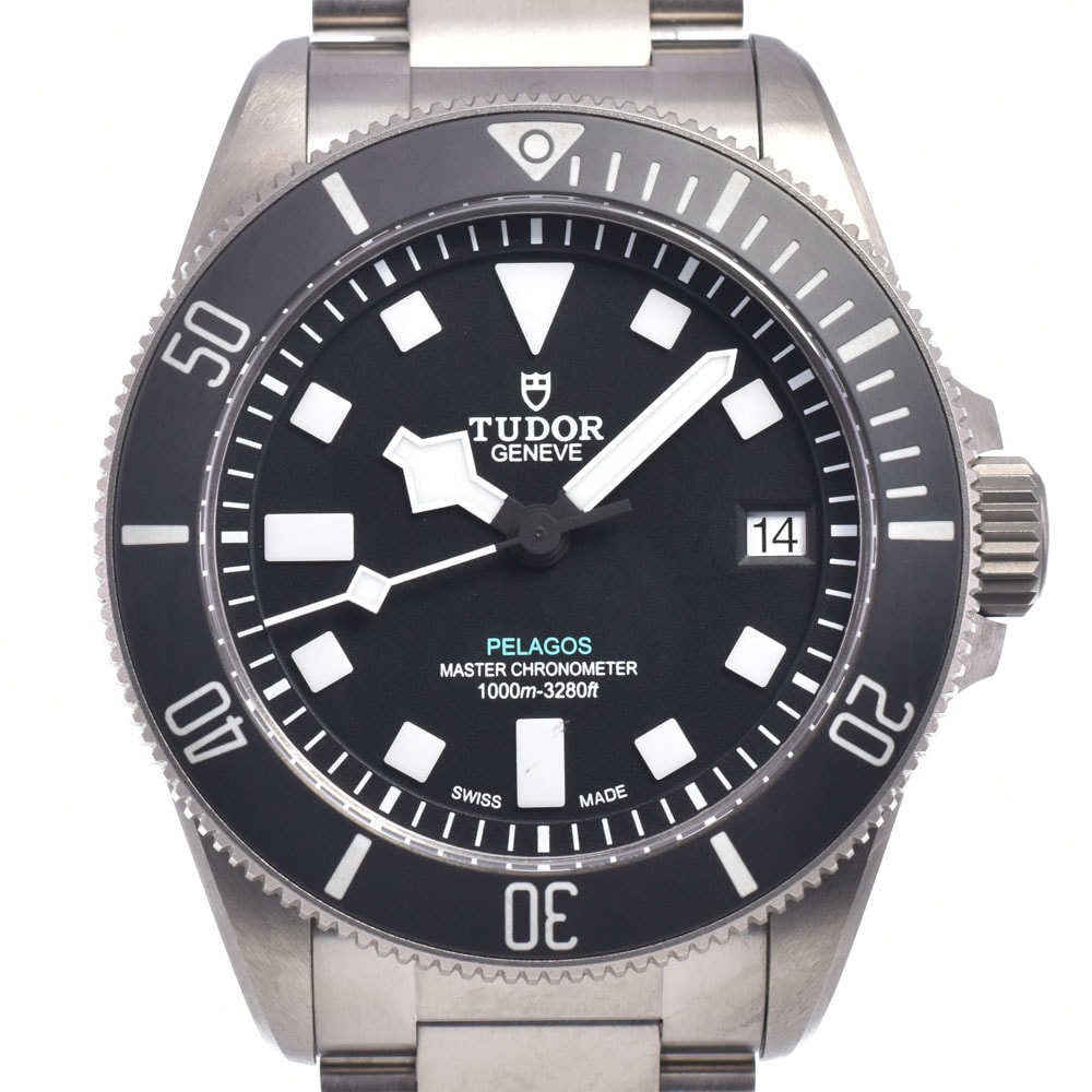 チューダー TUDOR 25610TNL-0001 ぺラゴス ブラック 自動巻き メンズ 美品 箱・保証書付き 腕時計 D#149768