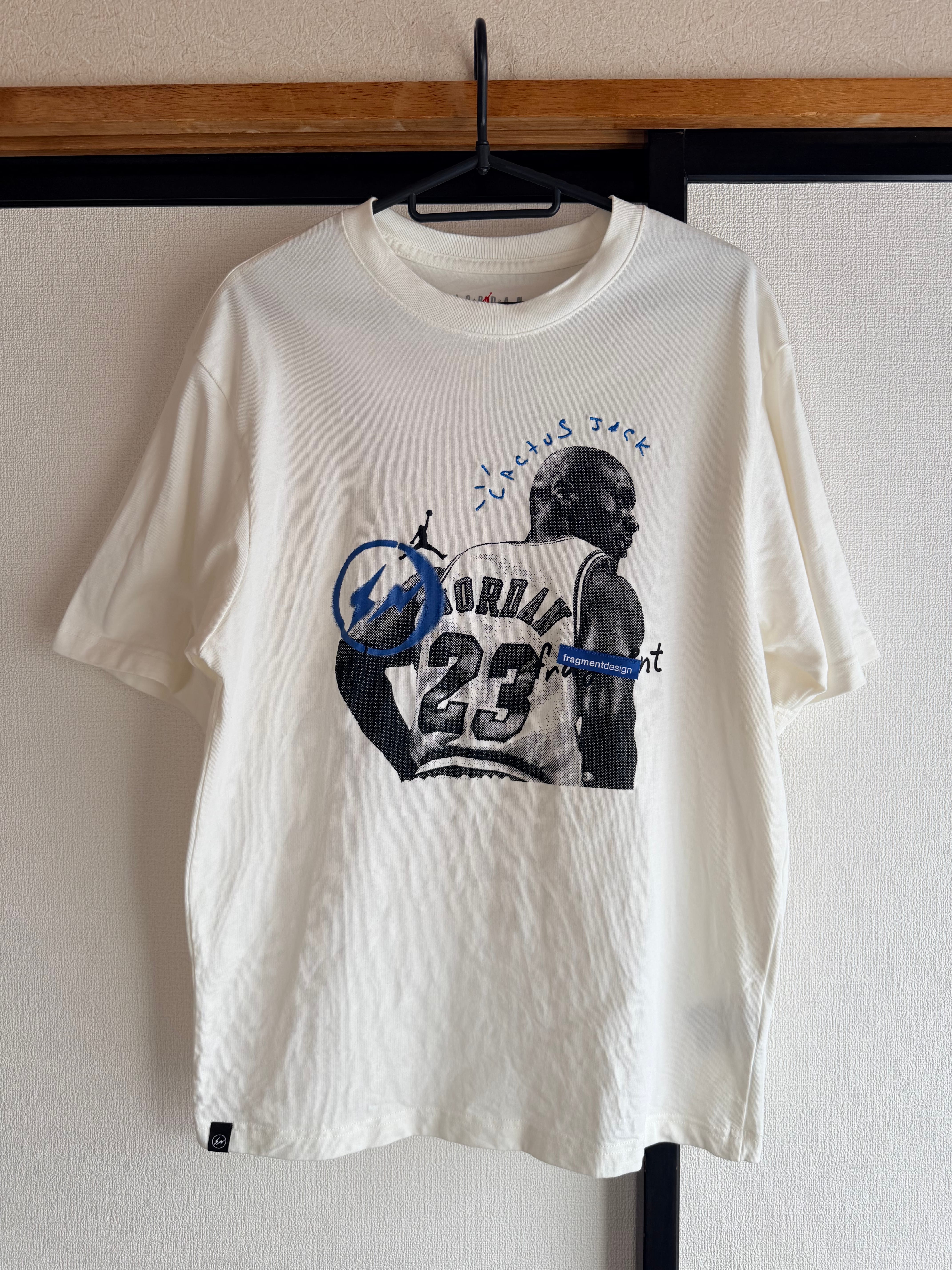 Air Jordan Travis Scott  Fragment Tee "White"