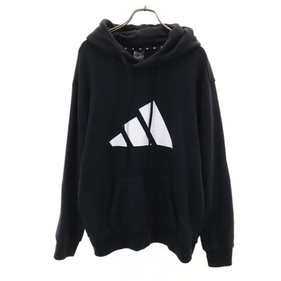 adidas アディダス 長袖 スウェットパーカー O ブラック プルオーバー