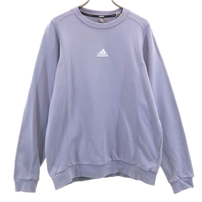 adidas アディダス 長袖 スウェット トレーナー M パープル