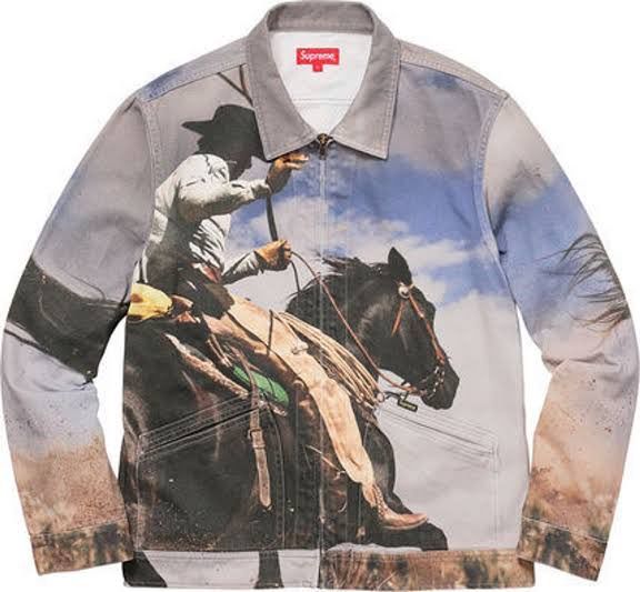 Supreme 17ss Cowboy Denim Work Jacket