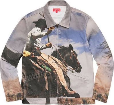 Supreme 17ss Cowboy Denim Work Jacket