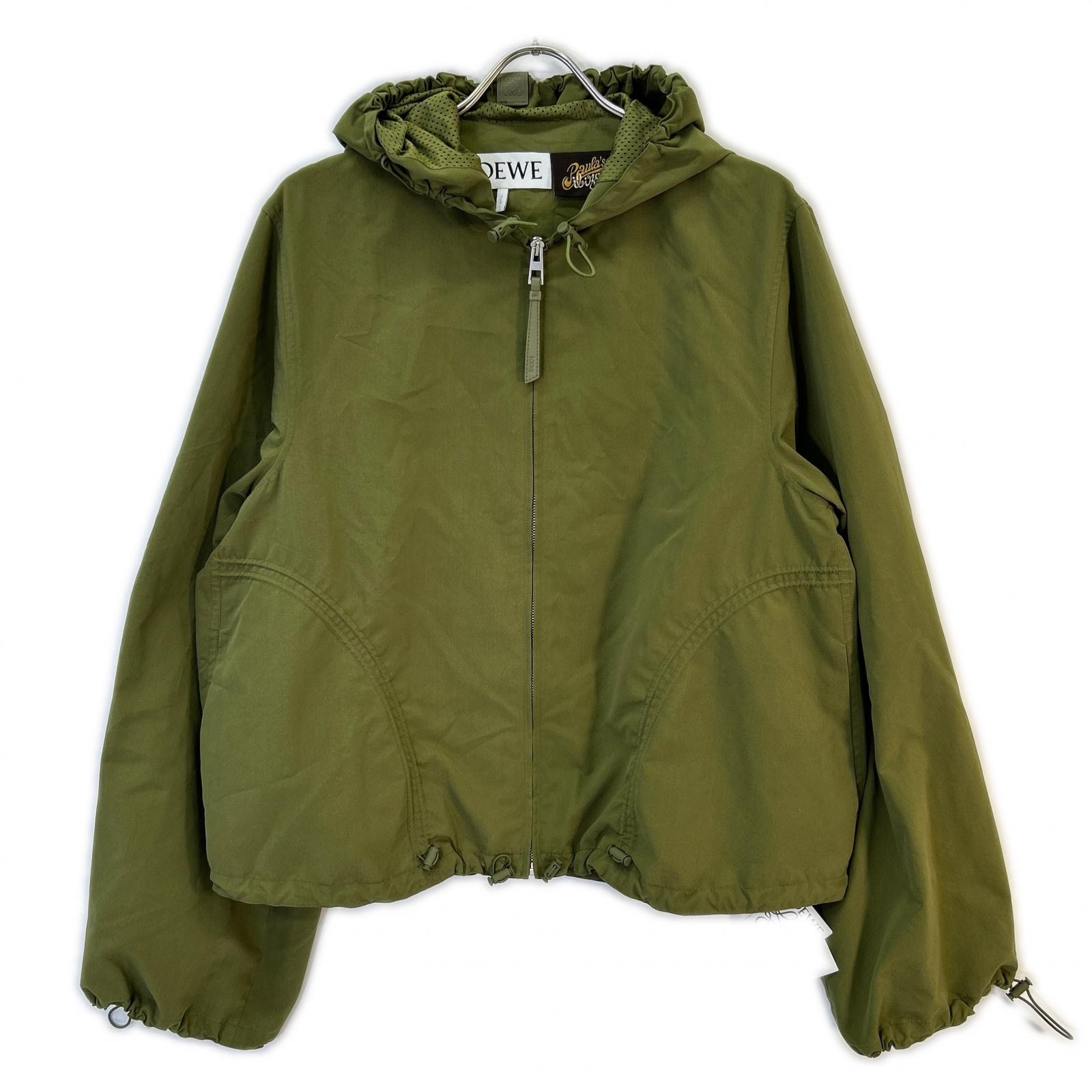 ロエベ ×paula's ibiza H616Y02X15 カーキ テクニカルシェルフードジャケット 44