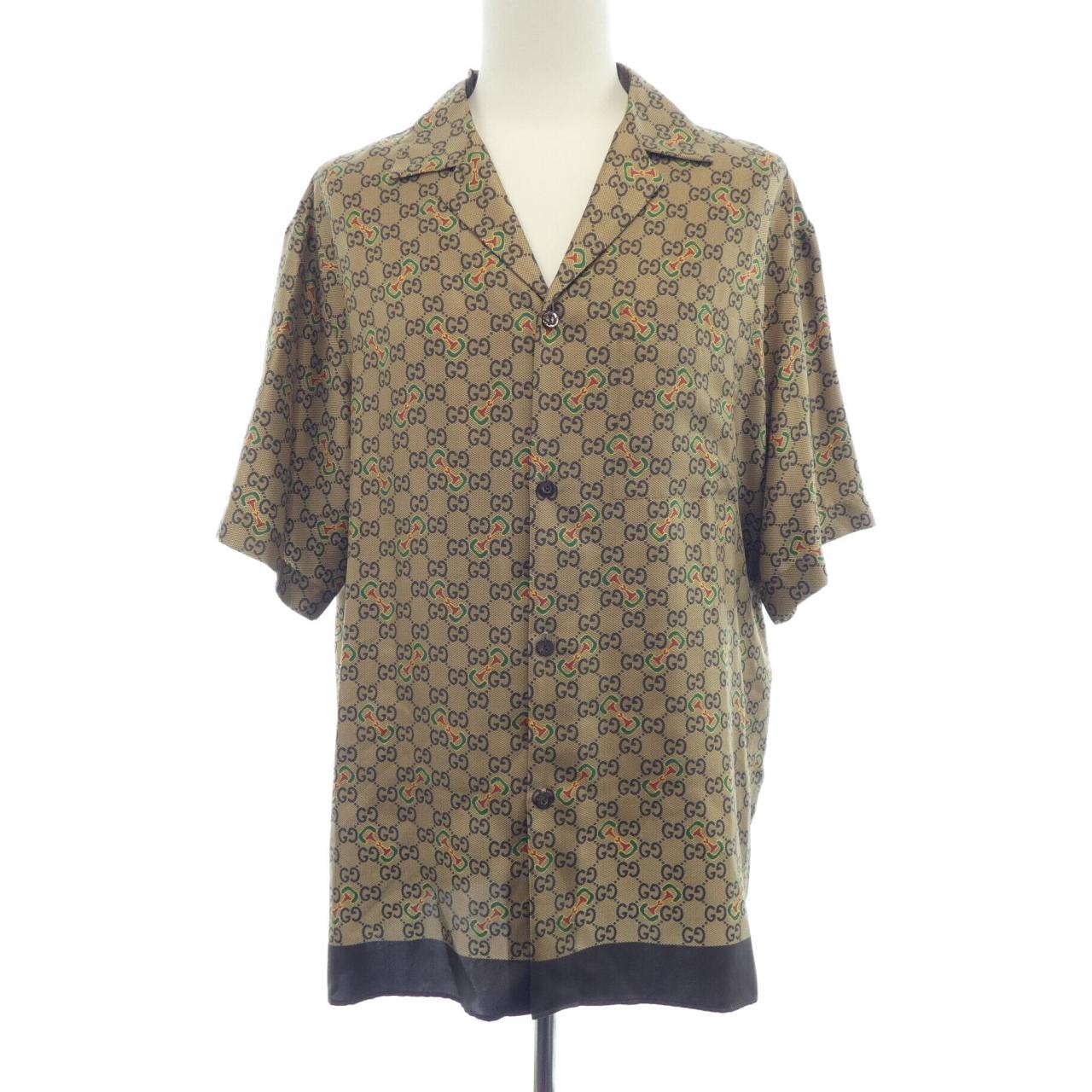 グッチ GUCCI GGホースビット プリント シルクツイル シャツ 794907 ZAQ9F S/Sシャツ