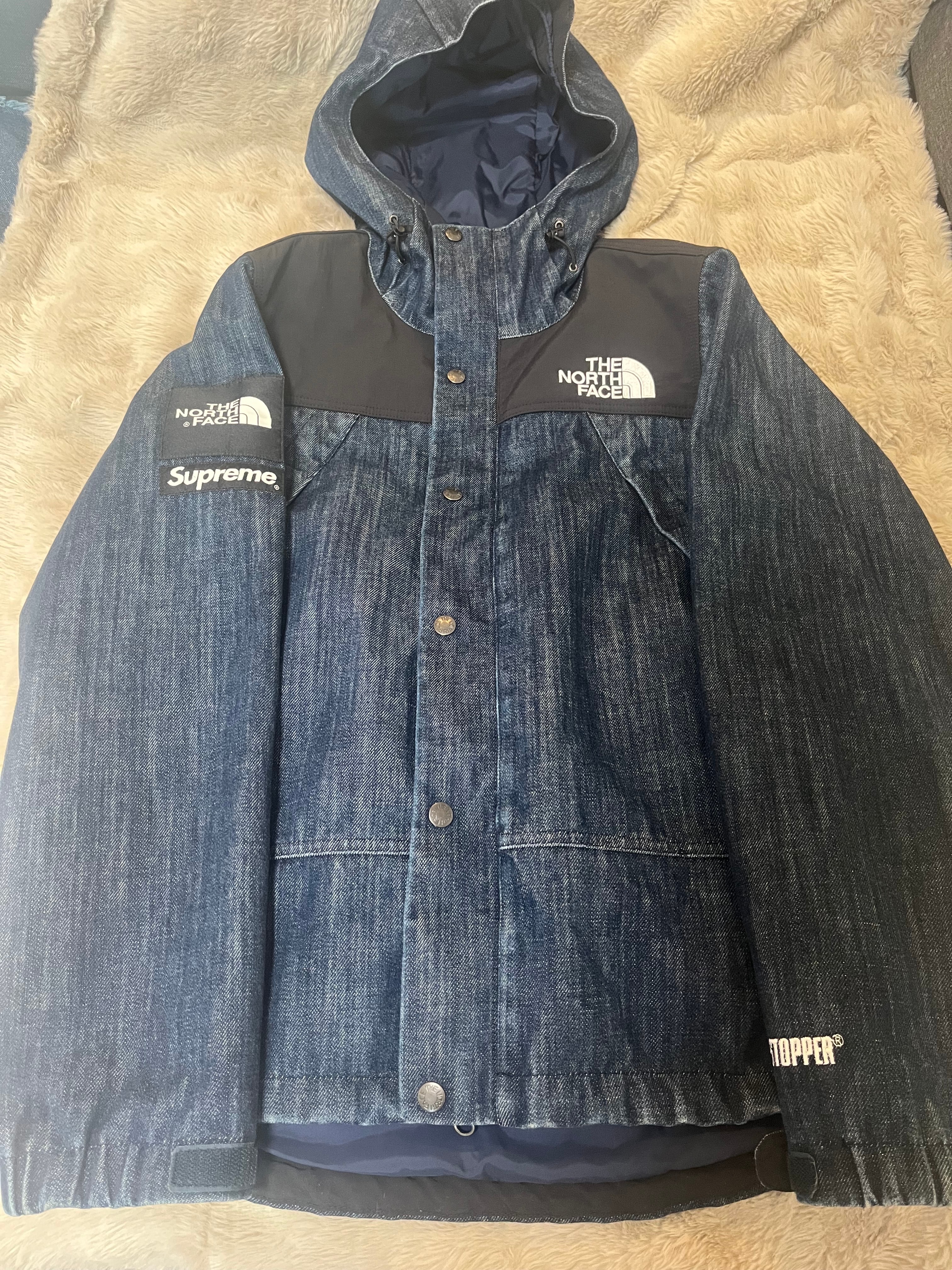 Supreme The North Face Denim Dot Shot Jacket "Denim"