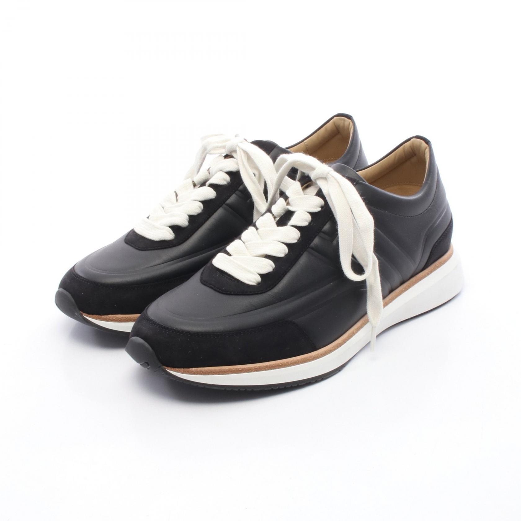 エルメス HERMES イージー スニーカー 靴 レザー レザー レディース ブラック系 【中古】