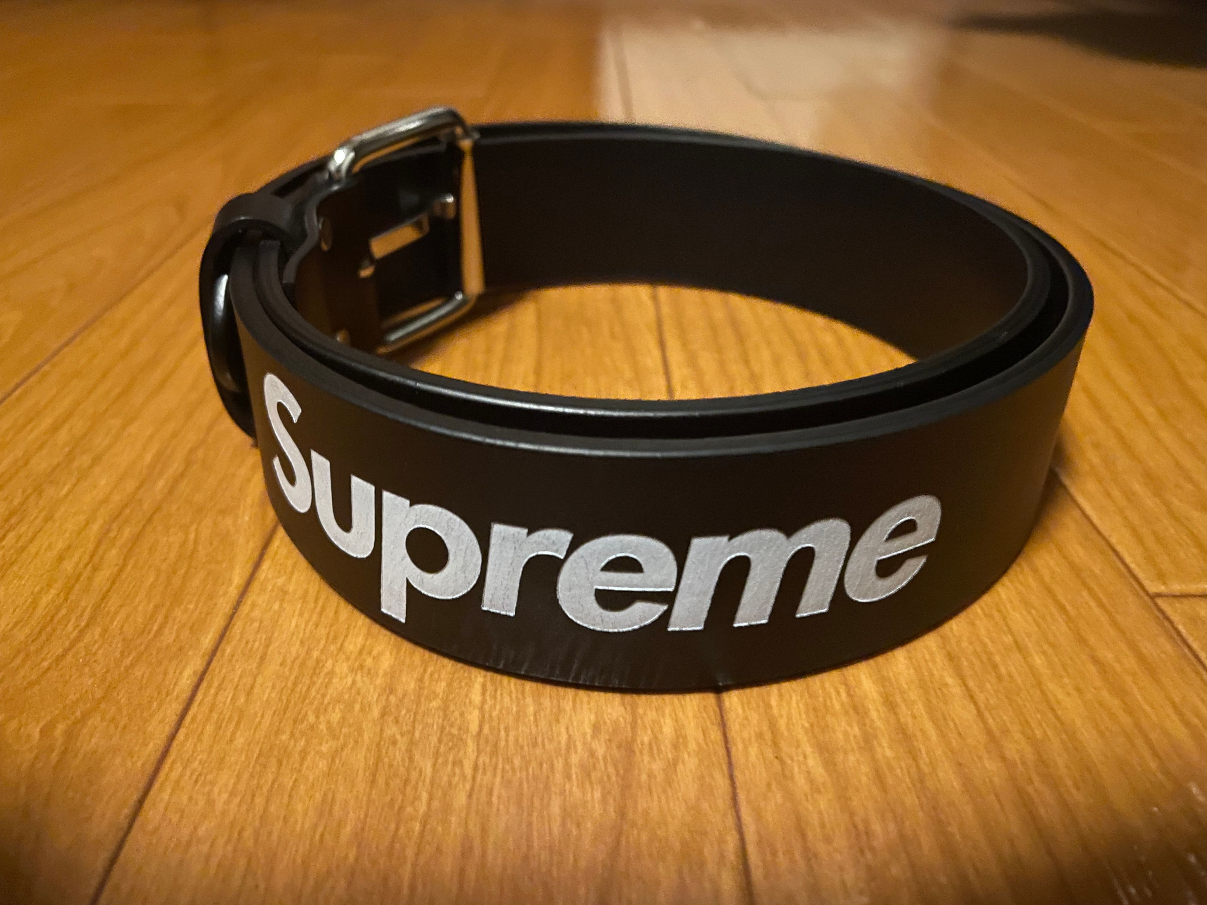 Supreme Repeat Leather Belt 