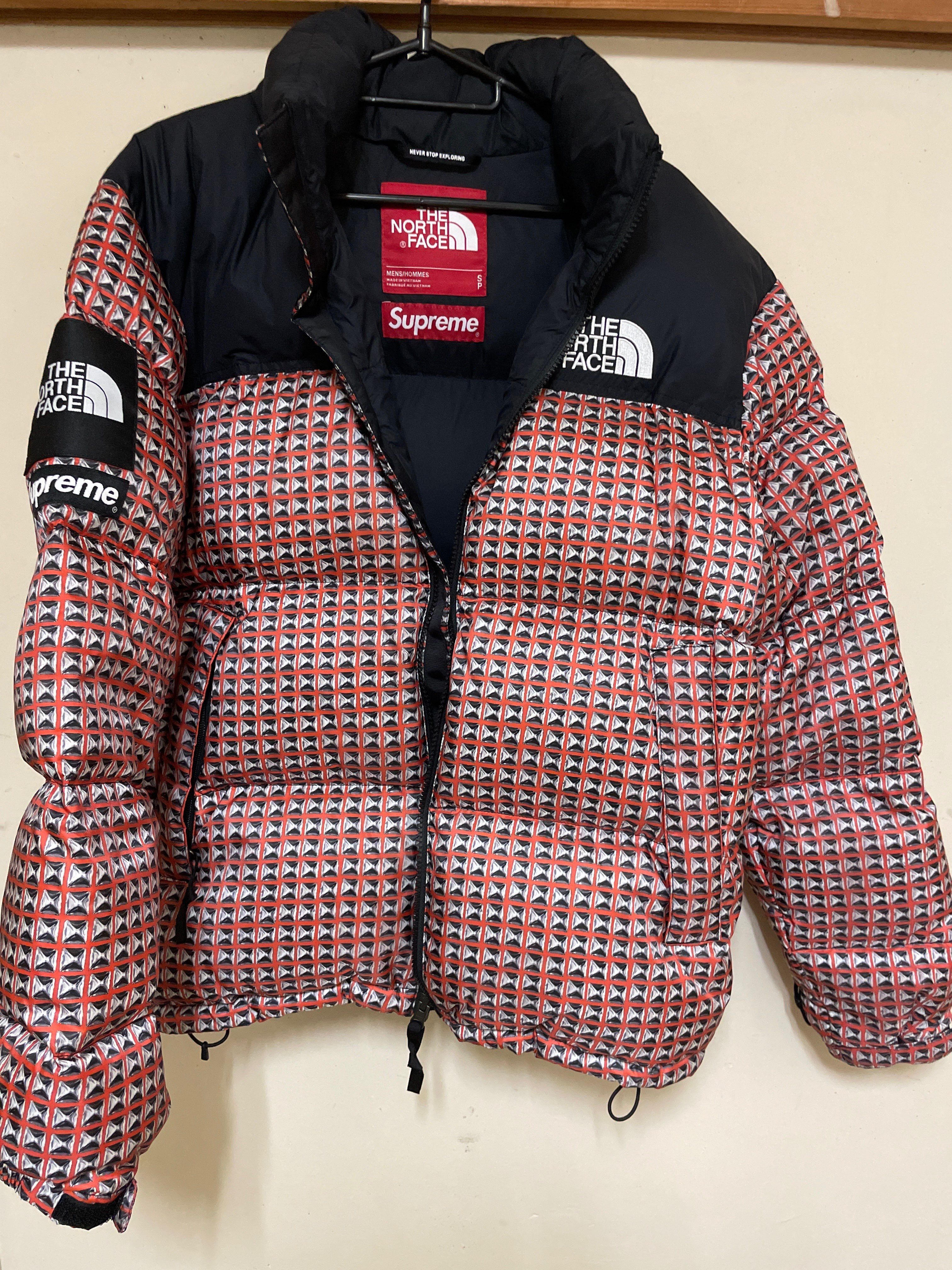 Supreme x The North Face Studded Nuptse Jacket "Red"