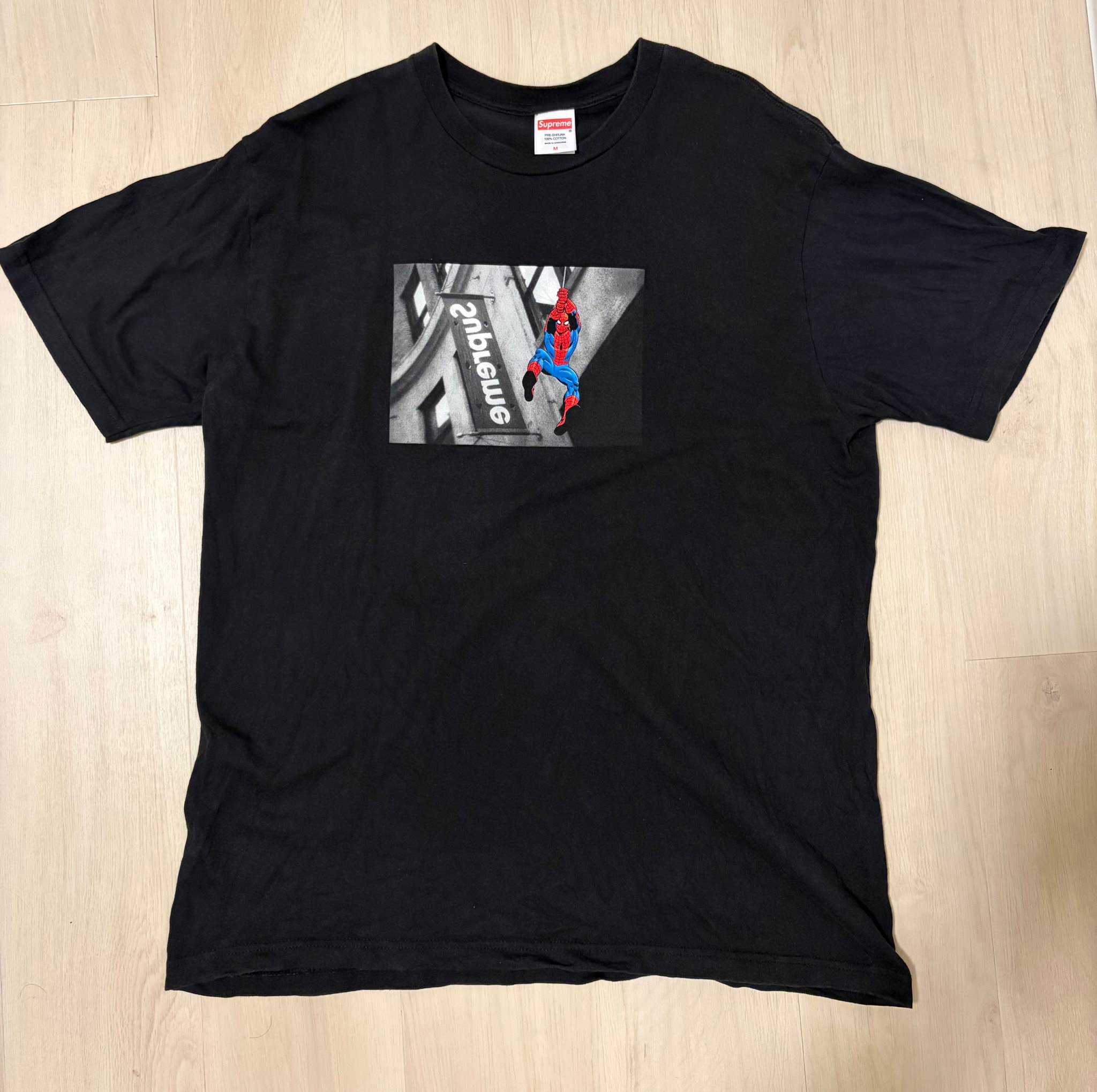 Supreme x Spider-Man Tee "Black"